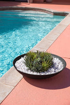 Veradek Mason Series Lane Bowl Planter| for Indoor or Outdoor Tabletops/Gardens |Made from Plastic-Stone Composite with Drainage Holes|Modern Décor for Flowers, Succulents, Small Plants