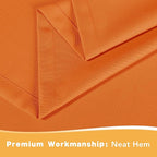 HolidayIdeas Outdoor Curtains for Patio Waterproof, 4 Panels - 54 x 108 Inch - Privacy Protection & Light Filtering Curtains Grommet Outside Curtains for Porch, Backyard (Mecca Orange)