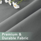 Gazebo Curtains Outdoor Waterproof 6 Panels - Windproof, Privacy, Weatherproof Outside Drapes for Patio Pergola Porch, Grommet Top and Tab Bottom Drape, 54x84 Inch, Grey