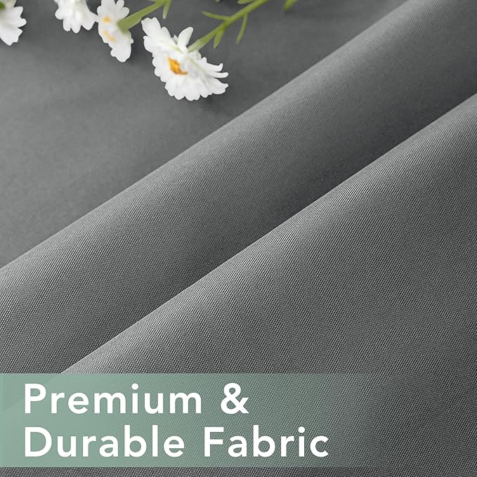 Gazebo Curtains Outdoor Waterproof 6 Panels - Windproof, Privacy, Weatherproof Outside Drapes for Patio Pergola Porch, Grommet Top and Tab Bottom Drape, 54x84 Inch, Grey