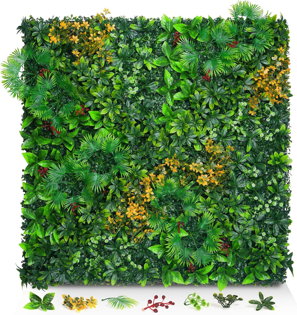 artificial grass wall panels, 20"x20" 8pcs greenery backdrop, main product view