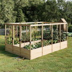 papajet 9 grids raised garden bed, u-shape wooden, main product view