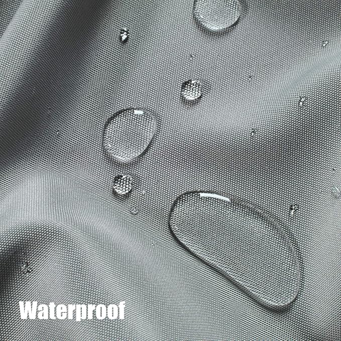 BONZER Outdoor Waterproof Curtains for Patio Privacy Grommet Light Filtering Outside Curtains for Gazebo, Porch, Pergola, Pavilion, 1 Panel, 84W x 84L inch, Grey