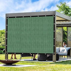 Artpuch Outdoor Pergola Shade Cover 6' X 14' Sun Shade Cloth with Grommets, 90% UV Protection Canopy Patio Privacy Screen (Customized Available) GN107, Green