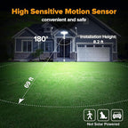 LUTEC 80W 9000LM LED Security Lights Motion Sensor Outdoor Lights, 4 Head LED Flood Lights Outdoor 5000K Daylight, IP65 Waterproof, Motion Detected Lights for Outside, Garage, Yard (White) - 2 Pack