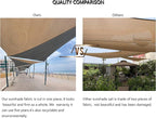 Tronssien Rectangle 10'x13' Sun Shade Sail,95% UV Blockage Canopy Awning for Outdoor Patio and Garden, Yard Activities