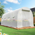 king bird premium 15x7x7ft greenhouse for outdoors, galvanized, main product view