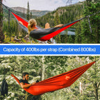 Simple Deluxe 10-Feet Pair of 800 LBS Heavy Duty Lightweight Portable Hammock Straps 32 Loops and 2 Metal Locking Carabiners, 10'