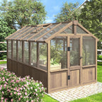 yardenaler 6x12 ft greenhouse kit, wood greenhouses with, main product view
