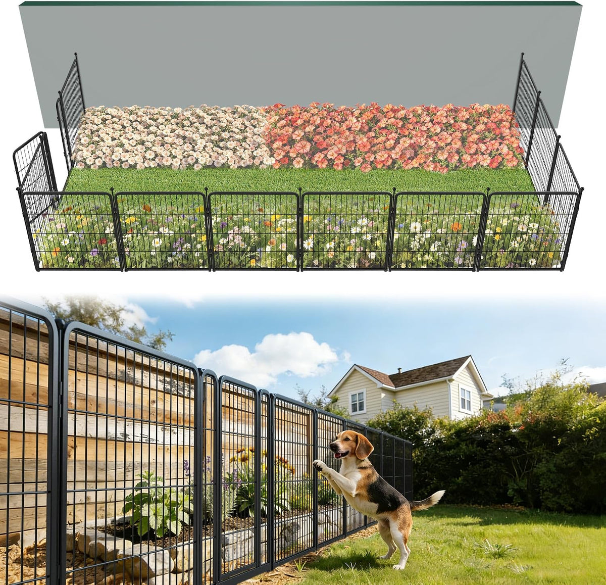 fxw no dig garden fence, outdoor for yard, main product view