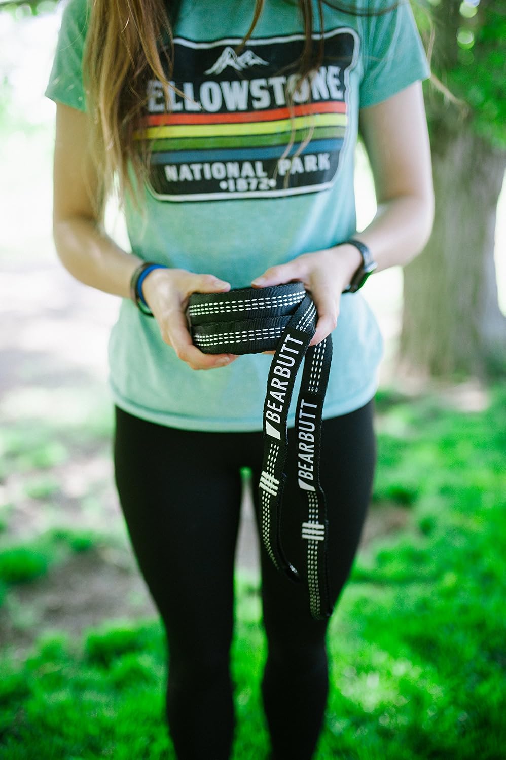 Bear Butt Kodiak Hammock Straps for Trees - 20 Feet Long, 40 Combined Loops - Holds 1000 Pounds - Camping Accessories With Carabiner