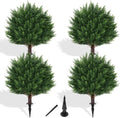 yangrass 23" set of 4 artificial cypress topiary, main product view