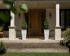 Veradek Brixton Series Tall Planter - Large Outdoor Planter for Front Porch/Patio | Crack-Resistant Plastic for All-Weather Use | Classic Estate Design for Tall Plants, Flowers, Trees