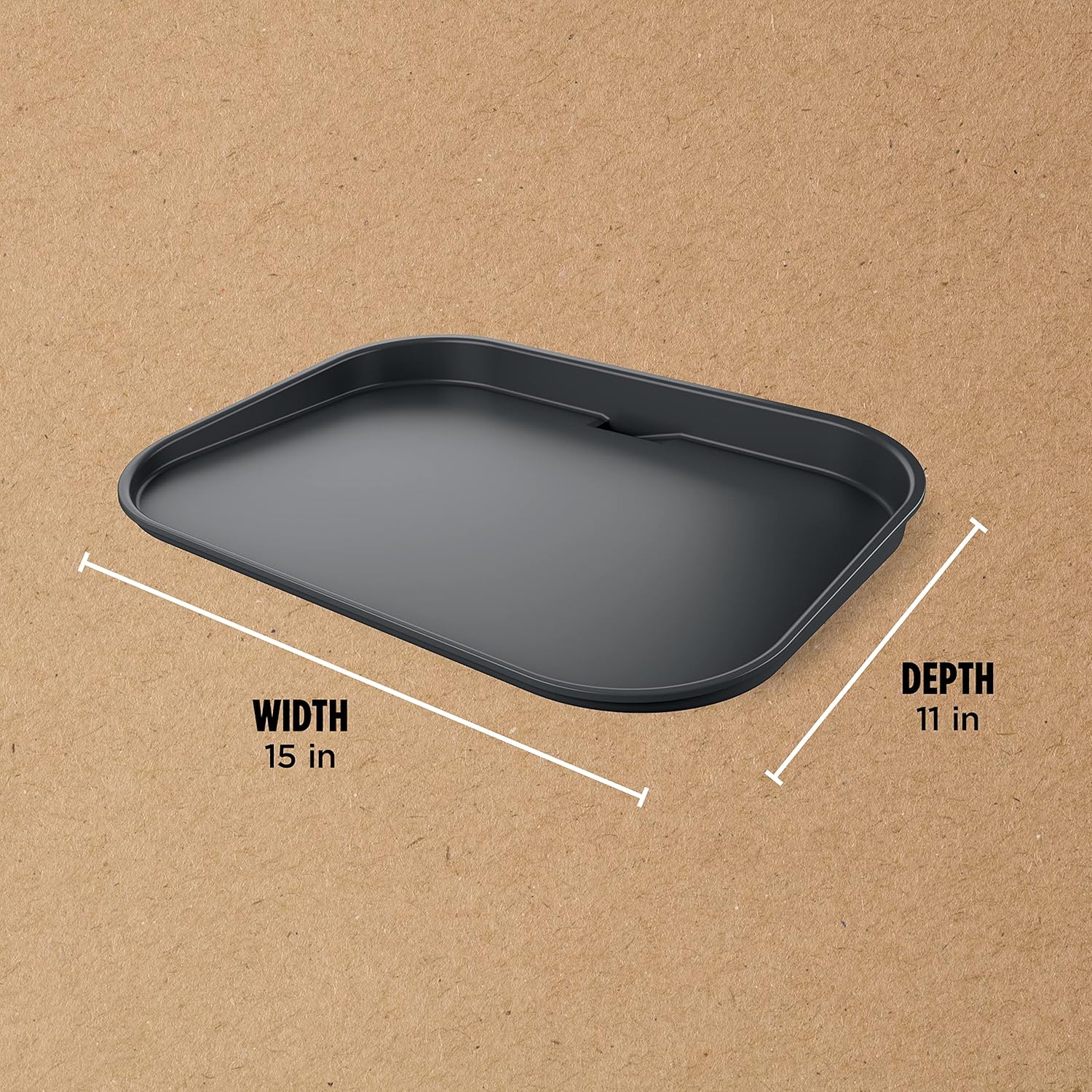 Ninja XSKGRDPLT Woodfire, Outdoor Flat Top Griddle Plate, Compatible with Ninja Woodfire Grills (OG700 series), Ceramic Coating, Insert, Black/Grey | Ninja Woodfire Griddle Plate clicks into your grill for even, edge-to-edge searing and easy-clean