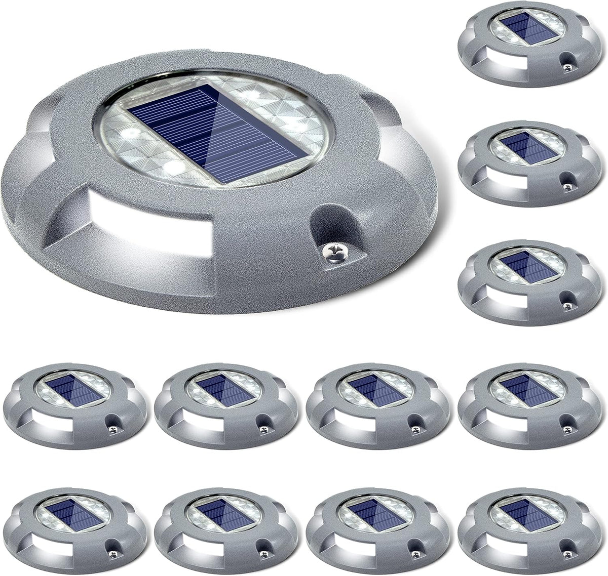 siedinlar solar deck lights outdoor led driveway dock, main product view