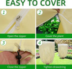 tcbwfy 95x80 inch huge plant covers freeze protection on a desk or shelf