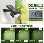 Kingsyard Solar Lights Outdoor Waterproof IP68, 47 LEDs 3 Lighting Modes USB & Solar Powered Garden Yard Pathway Spot Lights for Outside Landscape, Auto On/Off, 6 Pack(Cool White)