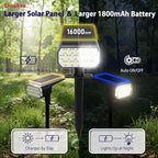 Solar Lights Outdoor Waterproof, LED Solar Spot Lights Outdoor, 7 Color Changing Solar Spotlights, Multicolor RGB Dusk-to-Dawn Uplights for Garden Landscape, Yard, IP65, Auto On/Off