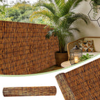 fenrunxu bamboo reed screen fencing,4ft x 16.4ft natural, main product view