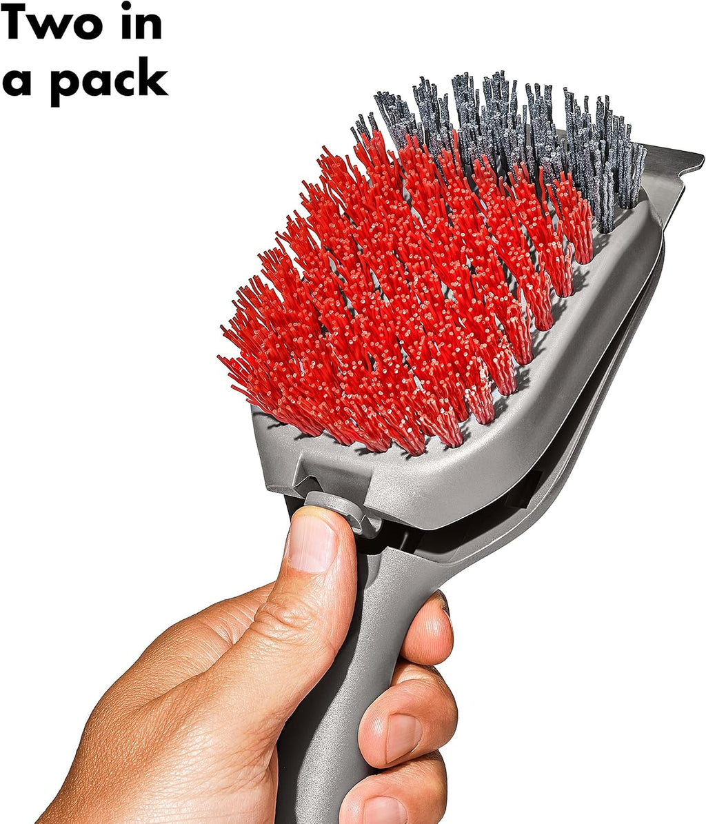 OXO Outdoor Nylon Grill Brush for Cold Cleaning Replacement Heads