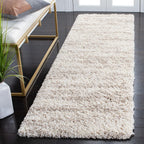 SAFAVIEH Hudson Shag Collection Runner Rug - 2'3" x 6', Ivory & Beige, Modern Design, Non-Shedding & Easy Care, 2-inch Thick Ideal for High Traffic Areas in Living Room, Bedroom (SGH206B)