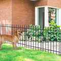 decorative metal garden fence 30" x 10', outdoor, main product view