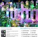 Joomer Easter String Lights 33FT 100LED String Lights | with 8 Modes Timer Connectable Waterproof Plug in Indoor Outdoor, Pastel Fairy light for Easter Decorations