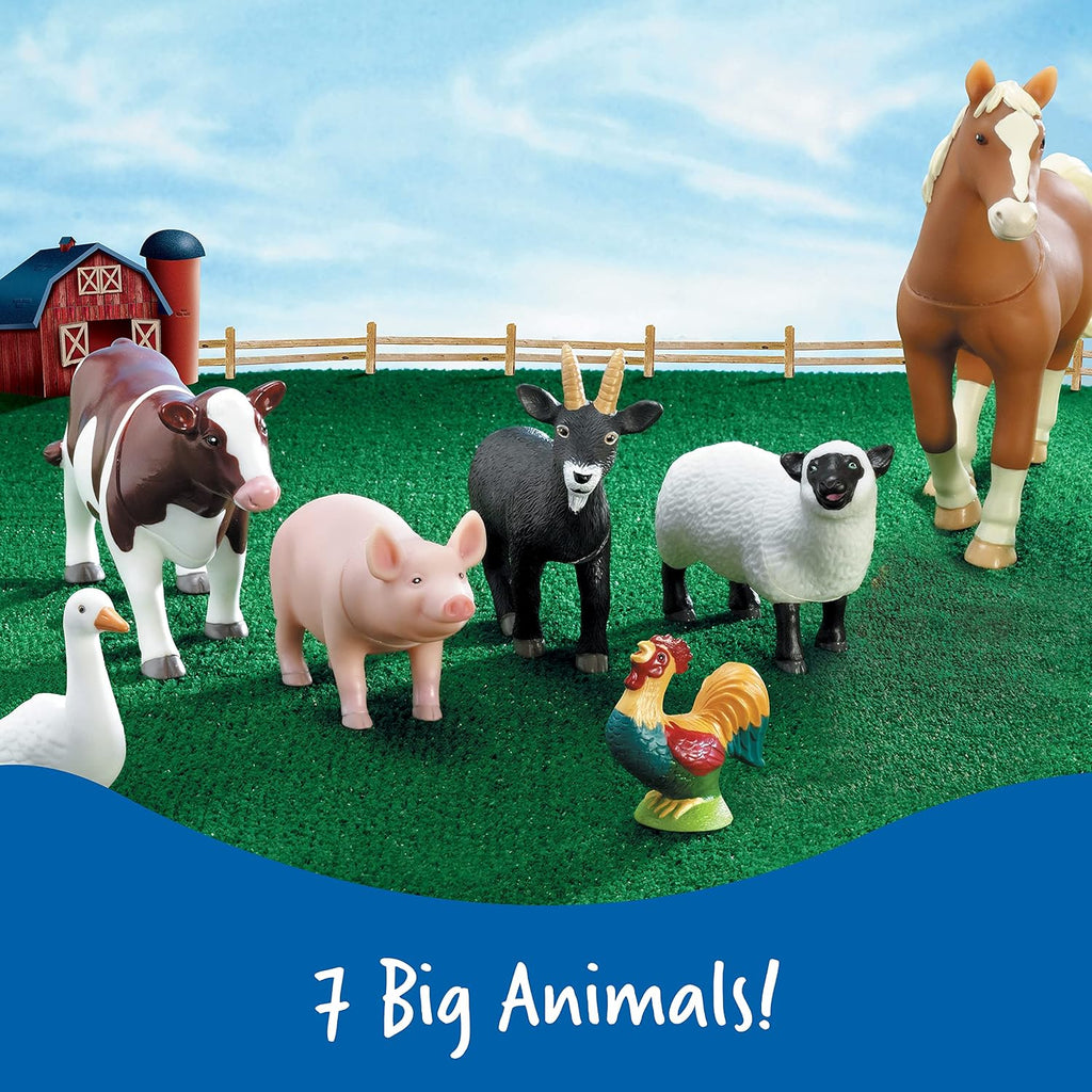 learning resources jumbo farm animals shown in use