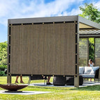 Artpuch Outdoor Pergola Shade Cover 6x23 FT Sun Shade Cloth with Grommets Mocha 90% UV Protection Canopy Patio Privacy Screen (Customized Available)