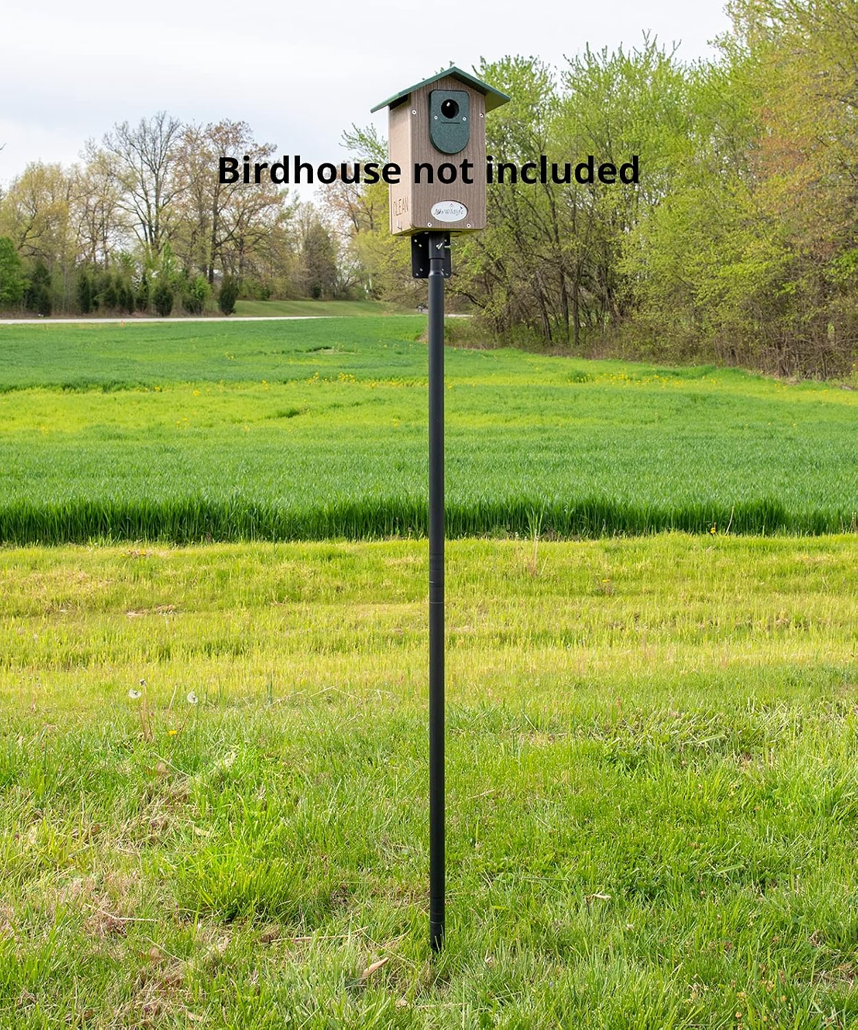 Universal Mounting Pole Kit - Heavy Duty Bird House or Bird Feeder Pole for Outdoors, Galvanized Steel, Threaded Joints, 30 lb Capacity, Auger Base