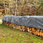 14x14 extra heavy duty 12 mil silver tarp showing dimensions