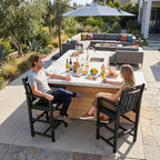 ciokea bar height adirondack chair, 380lbs heavy duty shown in use