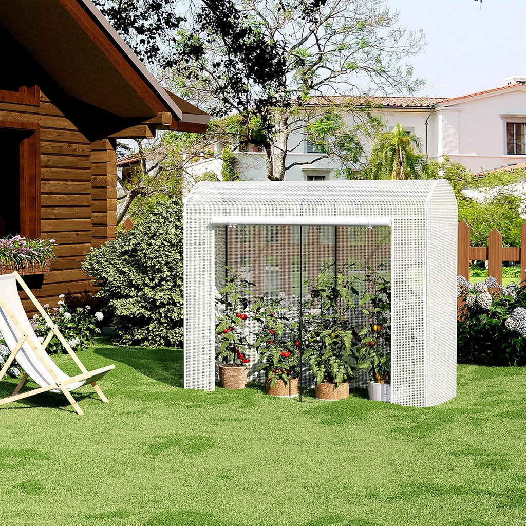 woltu garden greenhouse tunnel in galvanised steel tube, package contents
