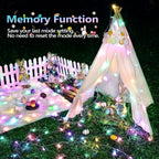 Joomer Easter String Lights 33FT 100LED String Lights | with 8 Modes Timer Connectable Waterproof Plug in Indoor Outdoor, Pastel Fairy light for Easter Decorations