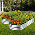 winpull raised garden bed kit, 4x2x1 ft galvanized, package contents