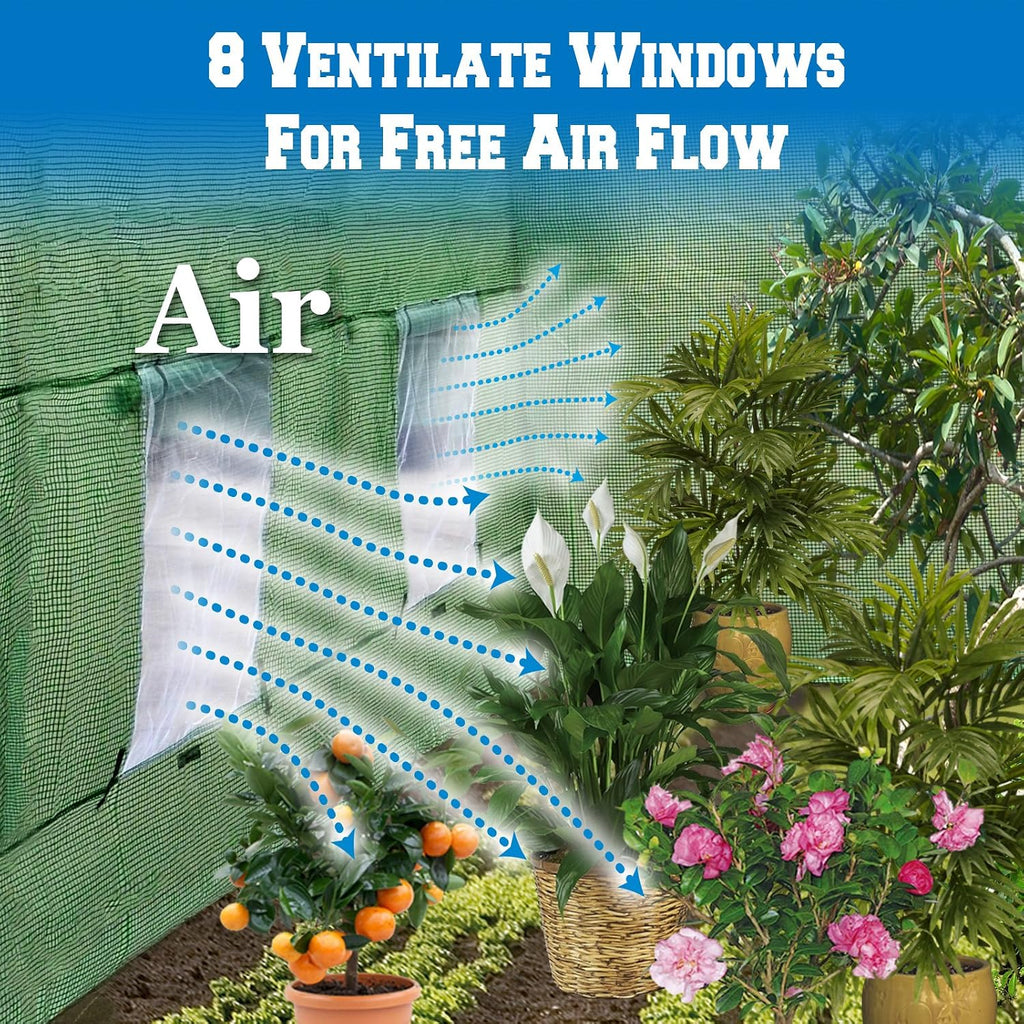 benefitusa cover canopy replacement for larger green house, side view