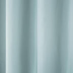 Town & Country Basics Cabana Solid Heavyweight Indoor Outdoor Curtains, Light Filtering Opacity with Grommet Top, Water Repellent, 2-Pack Set, 54"x96", Blue