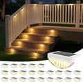 volisun 24 pack solar deck lights outdoor, warm, main product view