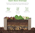 Best Choice Products 4x2x2ft Outdoor Metal Raised Garden Bed, Oval Deep Root Planter Box for Vegetables, Flowers, Herbs, and Succulents w/ 101 Gallon Capacity, Rubber Edge Guard - Taupe