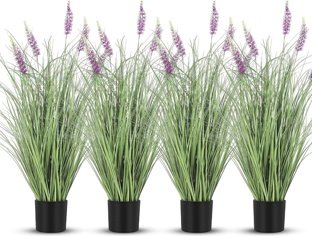 jexine 4 pieces faux plants outdoor 3 ft, main product view