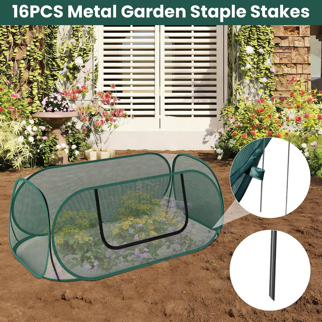 raised garden bed covers, 45 x 22 x, front angle view