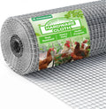 HIHADUUM 16'' x 20' Hardware Cloth 1/4 inch 23 Gauge, Hot-dip Galvanized After Welding, Chicken Coop Wire Fence Wire Mesh Screen, Rabbit/Snake Fences, Netting Wire Cloth Galvanized Wire Mesh Roll | Rust-Resistant Protection for Gardens, Poultry & Outdoor