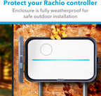 Rachio Smart Sprinkler Controller Weatherproof Outdoor Enclosure | Compatible with Rachio 2nd & 3rd Gen Smart Controllers to protect your controller from elements when mounting outdoors.