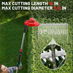 HEINPRO Cordless Pole Hedge Trimmer Compatible with Milwaukee M18 Battery | 18-in, 14-ft Max Reach, 150° Adjustable Head (Battery Not Included), Shoulder Strap, 18-in Blade for High Hedges & Bushes