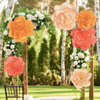 aneco 6 pieces large paper artificial flowers 3d, main product view