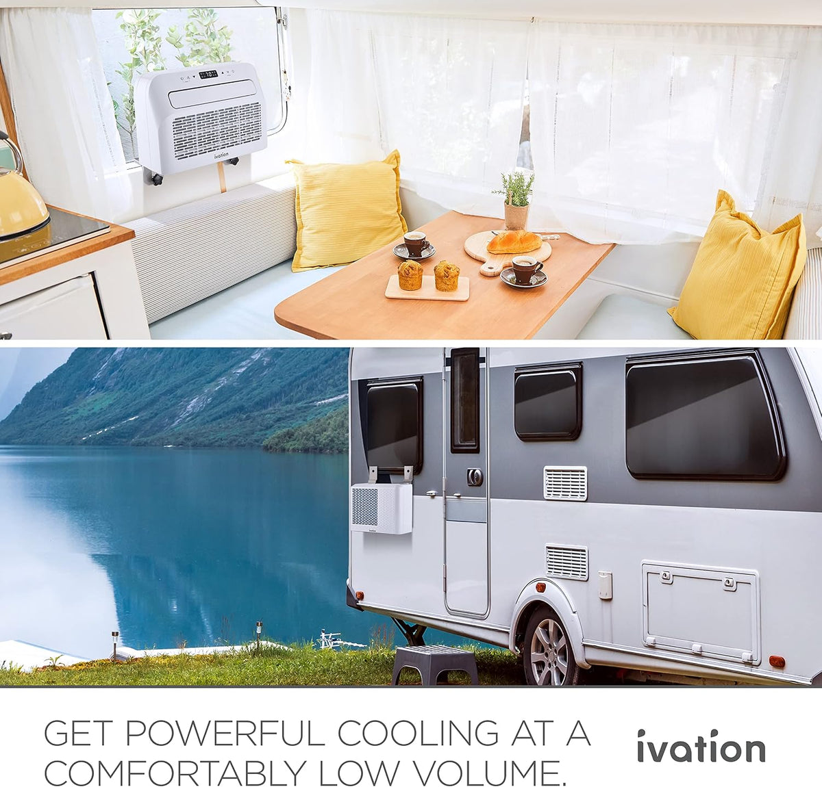 ivation 6,500 btu camper air conditioner | portable on a desk or shelf