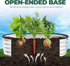 Utopia Home Galvanized Raised Garden Bed Kit 4x2x1ft, Planter Box Raised Garden Beds Outdoor, Easy Assembly Metal Raised Bed for Gardening Vegetables, Fruits, Flowers - Pack of 01 - Silver