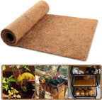 Sinimaka Coco Liner Roll, 16 x 40 Inch Coconut Fiber Liners for Planter Window Box Flower Basket, Natural Coco Coir Sheet Coco Mats for Animal Pet Pad, Reptile Carpet, Garden Decoration