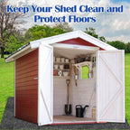 ogrmar 10x10 ft outdoor storage shed mat waterproof, package contents