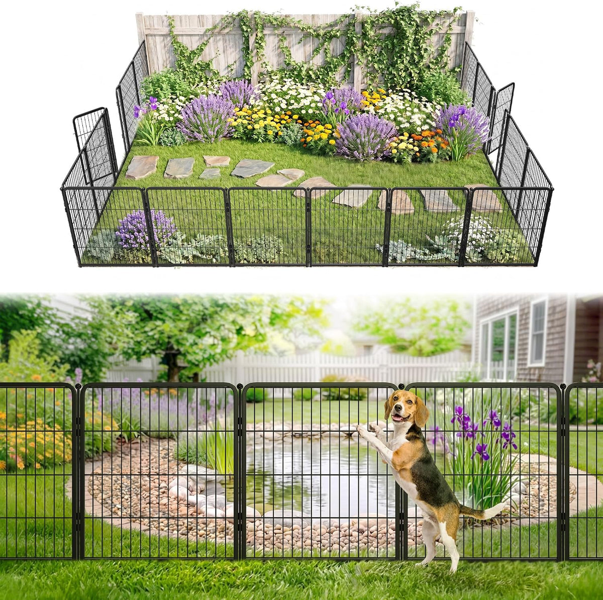 fxw no dig garden fence, outdoor for yard, main product view